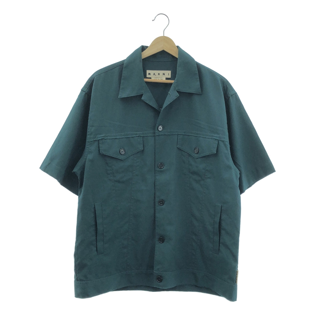 MARNI / 마르니 | 2021SS | 열대 울 오픈 컬러 셔츠 | 48 | 남성