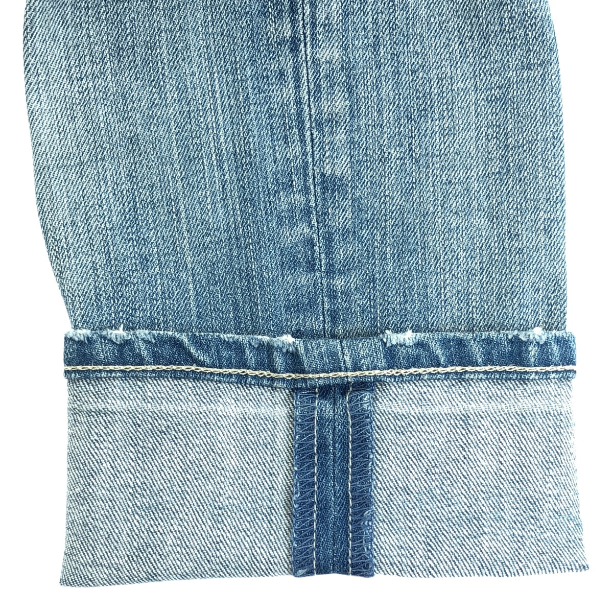 YANUK / ヤヌーク | CECIL クラッシュ加工 ストレート デニムパンツ | 22 | インディゴ | レディース