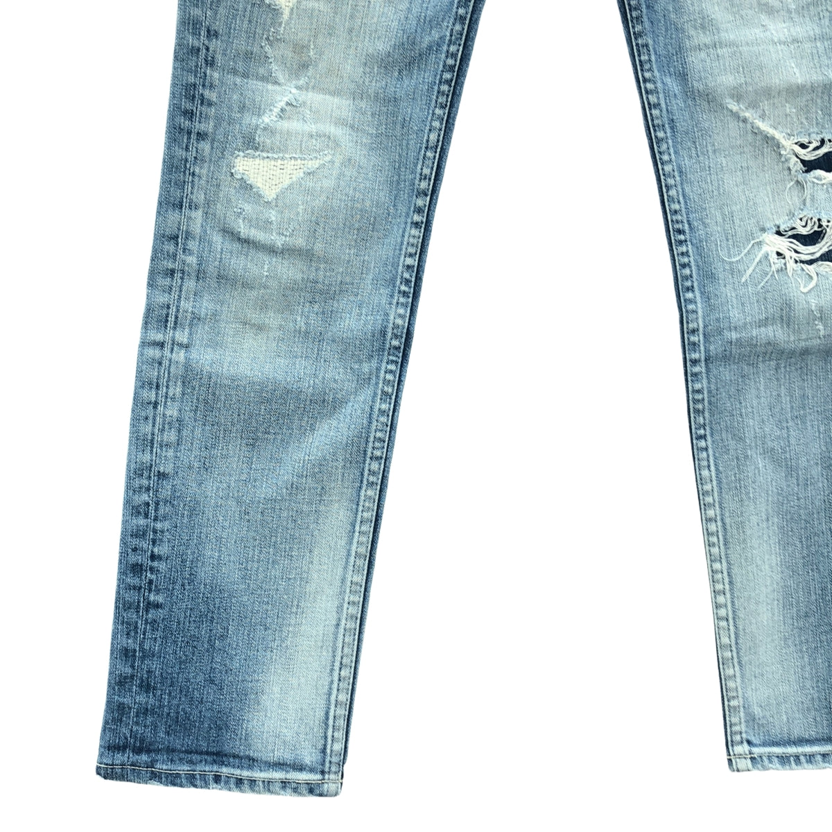 亞努克 / 亞努克 | CECIL 破洞直筒牛仔褲 | 22 |靛藍 |女性的