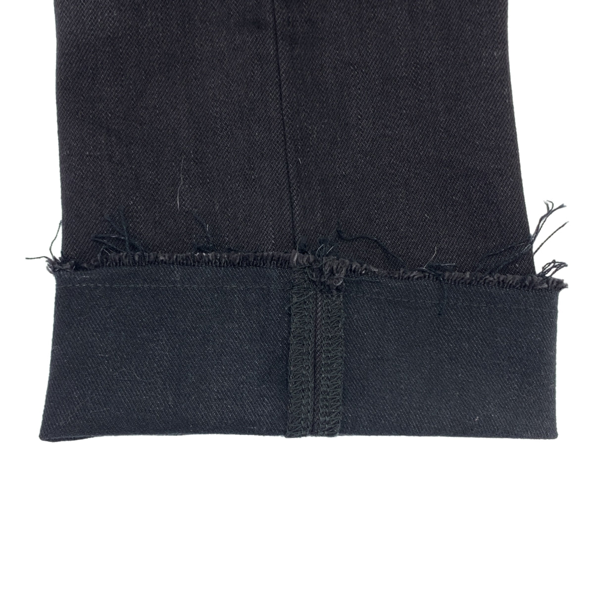 MADISON BLUE / マディソンブルー | HEM CUT SLIM FLARE DENIM フレア デニムパンツ | 01(S) | ブラック | レディース