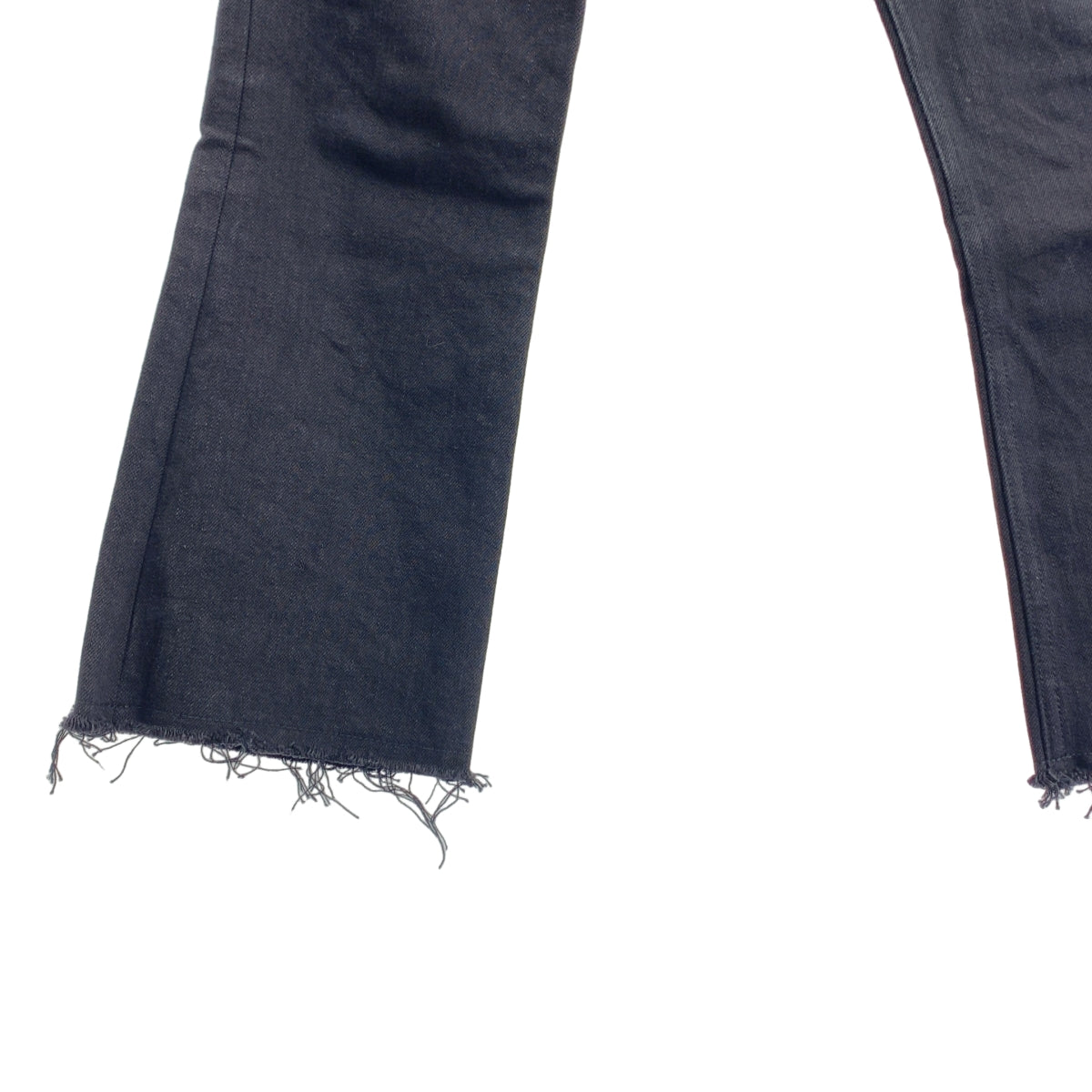 MADISON BLUE / 매디슨 블루 | HEM CUT SLIM FLARE DENIM 플레어 데님 팬츠 | 01(S) | 블랙 |