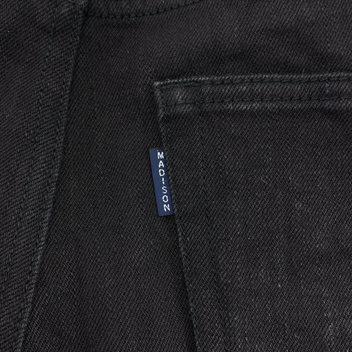 MADISON BLUE / 매디슨 블루 | HEM CUT SLIM FLARE DENIM 플레어 데님 팬츠 | 01(S) | 블랙 |