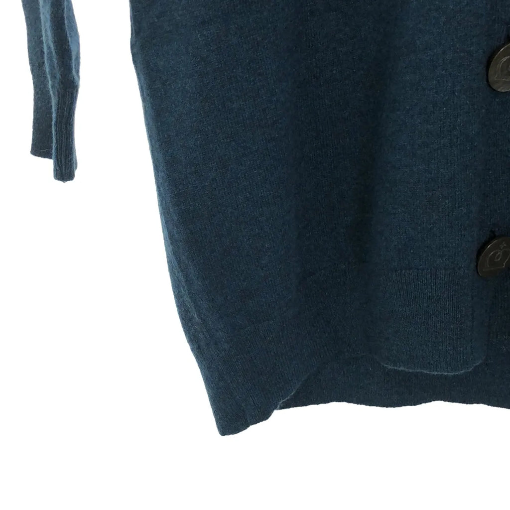 QUEENE and BELLE / クイーンアンドベル | DeuxiemeClasse取扱 シェルボタン スター柄  Vネックロングカーディガン | ブルー | レディース