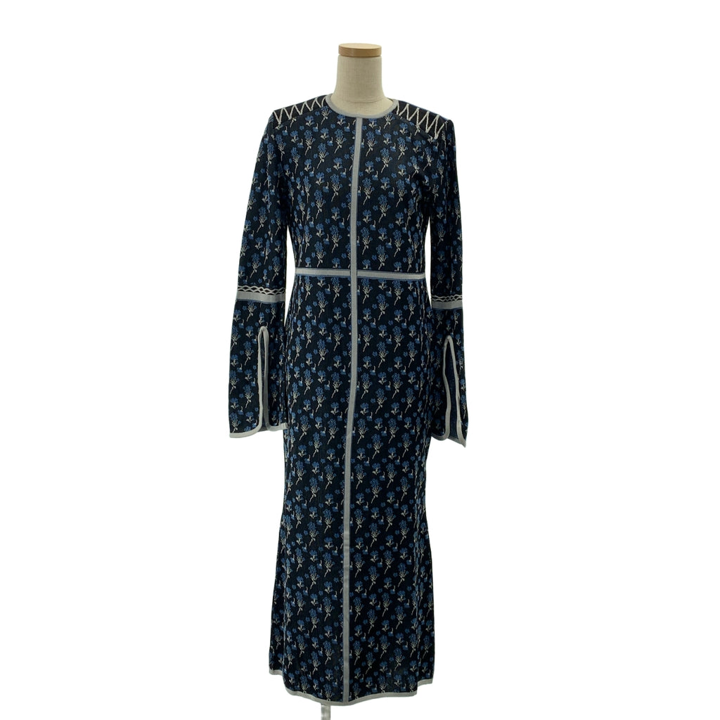 Mame Kurogouchi / マメクロゴウチ | 2023SS | Pedicel Jacquard Knit Dress ジャガード ニット ドレス | 2 | レディース