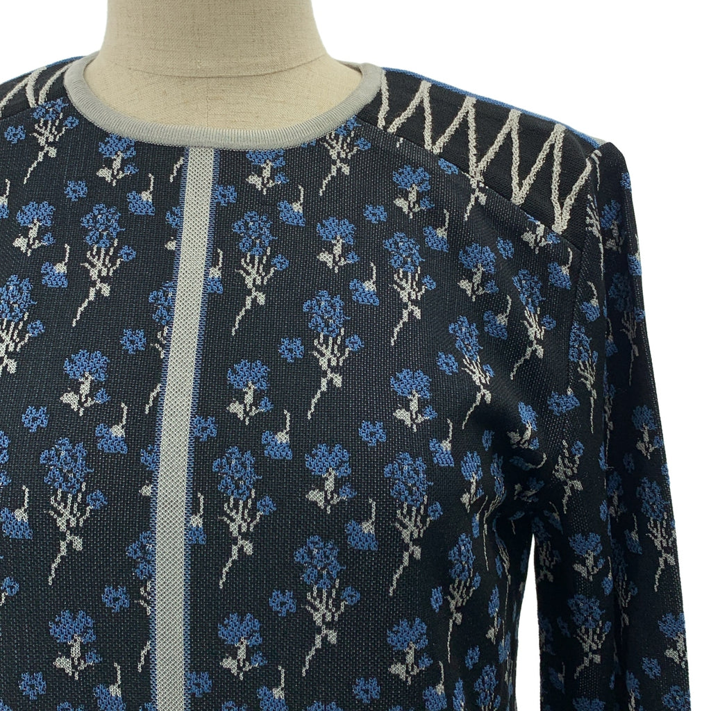 Mame Kurogouchi / マメクロゴウチ | 2023SS | Pedicel Jacquard Knit Dress ジャガード ニット ドレス | 2 | レディース