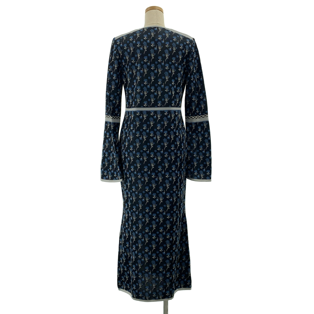 Mame Kurogouchi / マメクロゴウチ | 2023SS | Pedicel Jacquard Knit Dress ジャガード ニット ドレス | 2 | レディース
