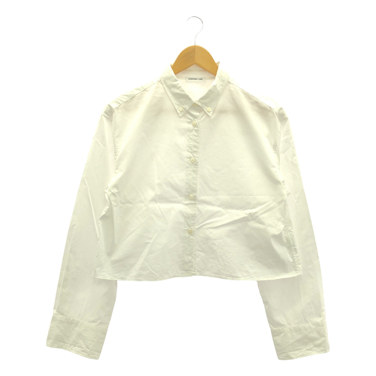 MUSE de Deuxieme Classe / 뮤즈 두주 엠 클래스 | 2023SS | Cropped BD 셔츠 | 화이트 | 여성