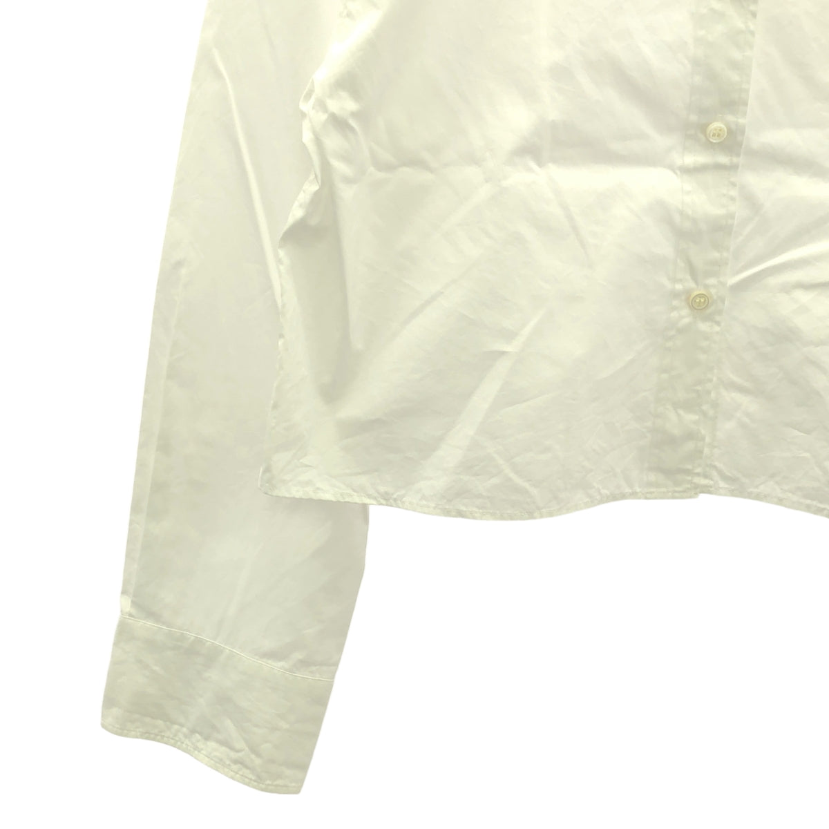 MUSE de Deuxieme Classe / 뮤즈 두주 엠 클래스 | 2023SS | Cropped BD 셔츠 | 화이트 | 여성