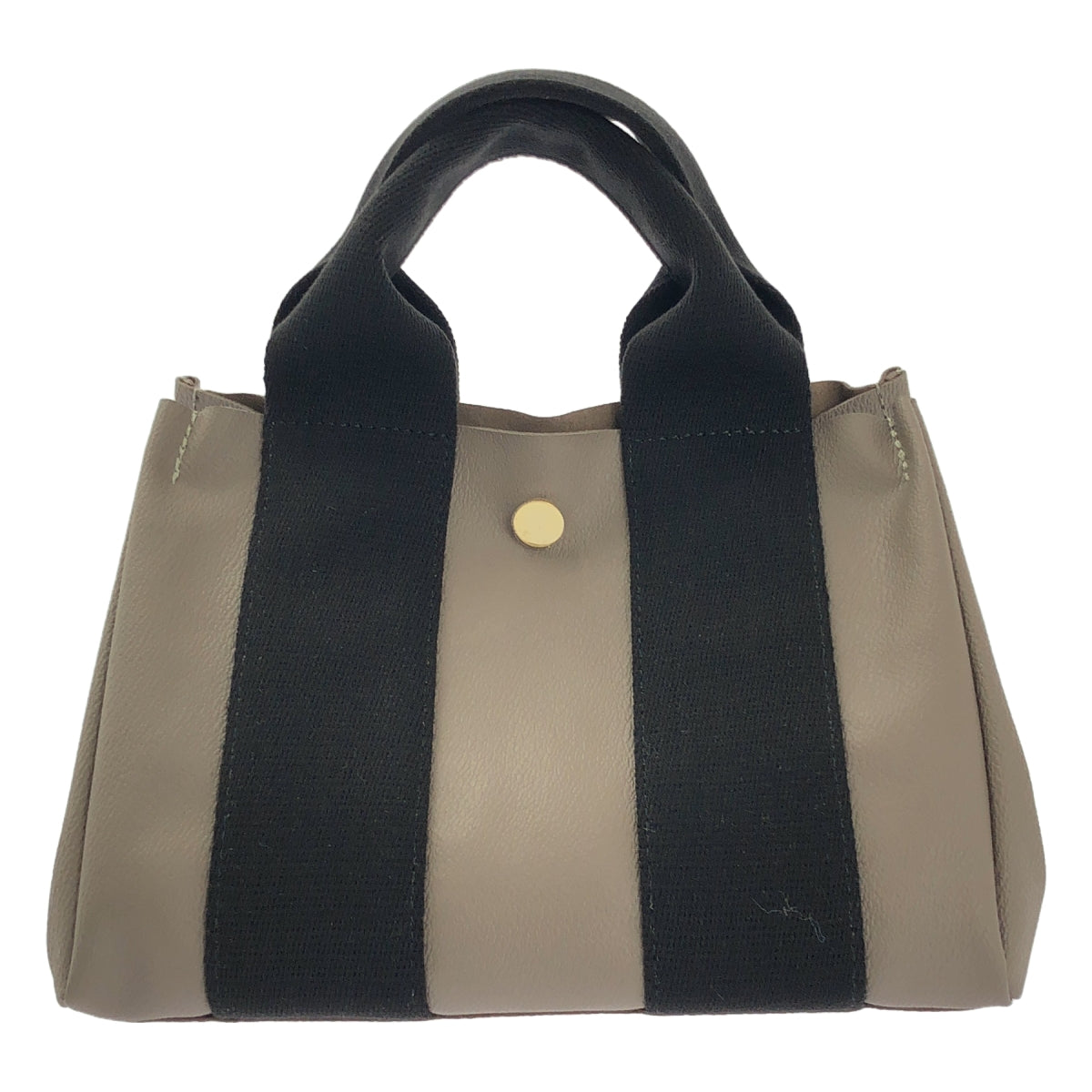 [狀況極佳] VIOLAd'ORO | PVC 兩手提/肩背包 | 灰褐色 | 女款