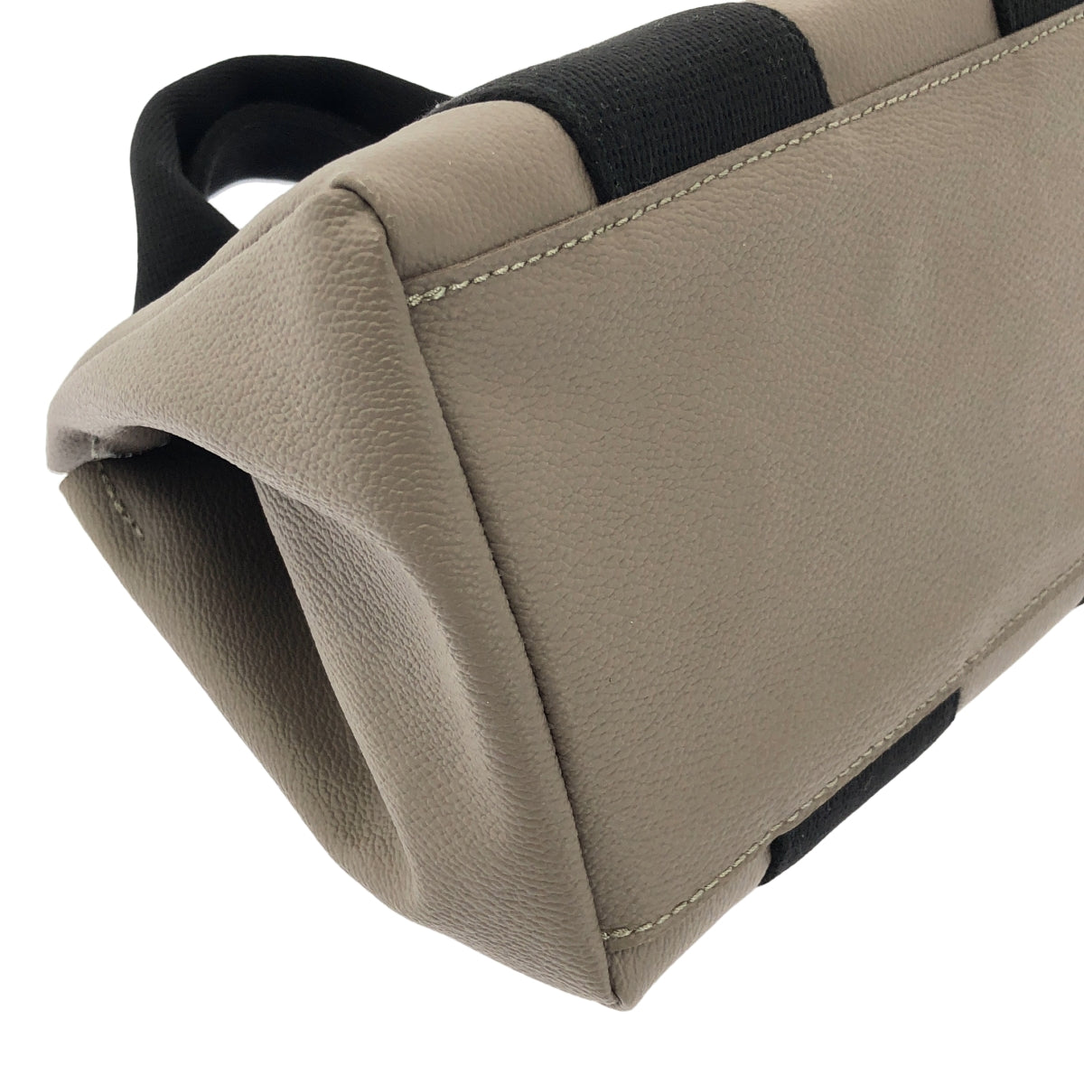 [狀況極佳] VIOLAd'ORO | PVC 兩手提/肩背包 | 灰褐色 | 女款