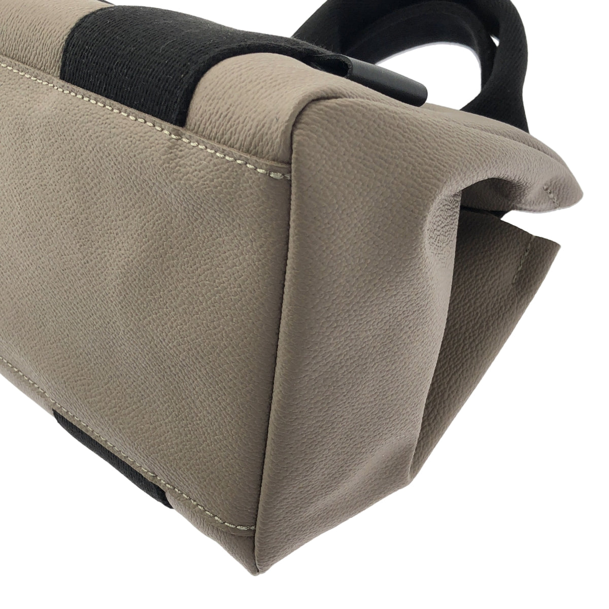 [狀況極佳] VIOLAd'ORO | PVC 兩手提/肩背包 | 灰褐色 | 女款