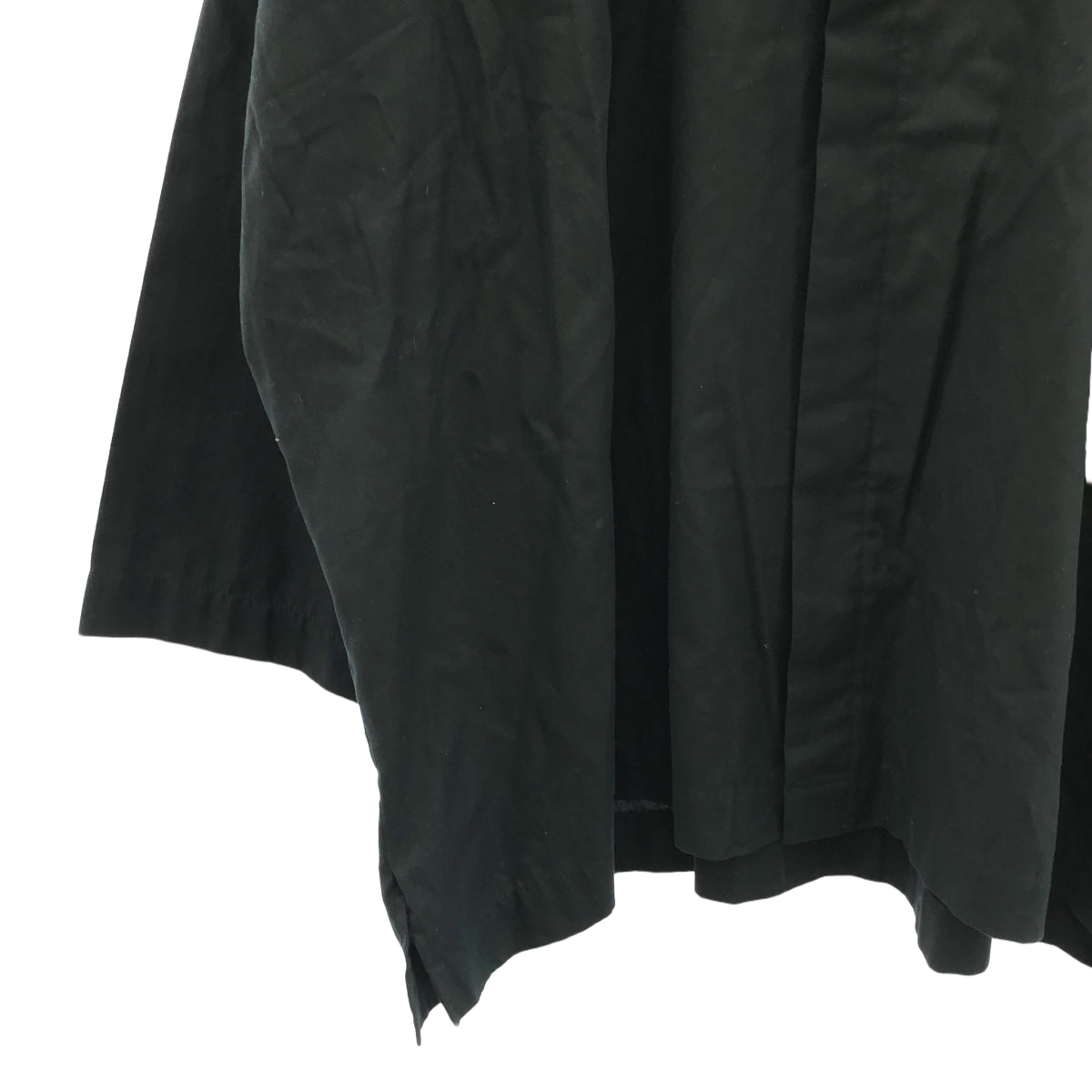 [狀況良好] Eskandar |棉質開衩前襟高領外套襯衫 |尺寸 2 |黑色 |男士
