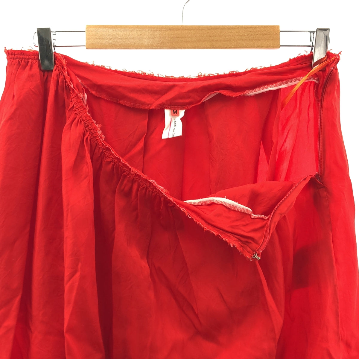 COMME des GARÇONS GIRL | 2015 春夏 | 剪裁褶皺長裙 | M 碼 | 紅色 | 女款