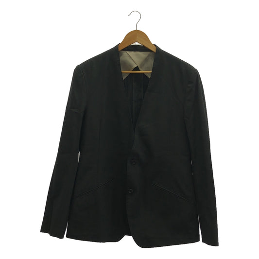 IRENISA | 2021SS | Cotton No-collar Tailored Jacket | 2 | Black | Men's