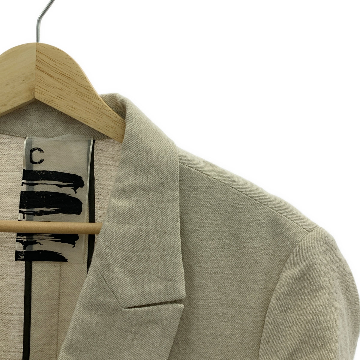 【美品】  Chaos / カオス | リネン混 ウール ダブル テーラード ジャケット | 38 | ベージュ | レディース