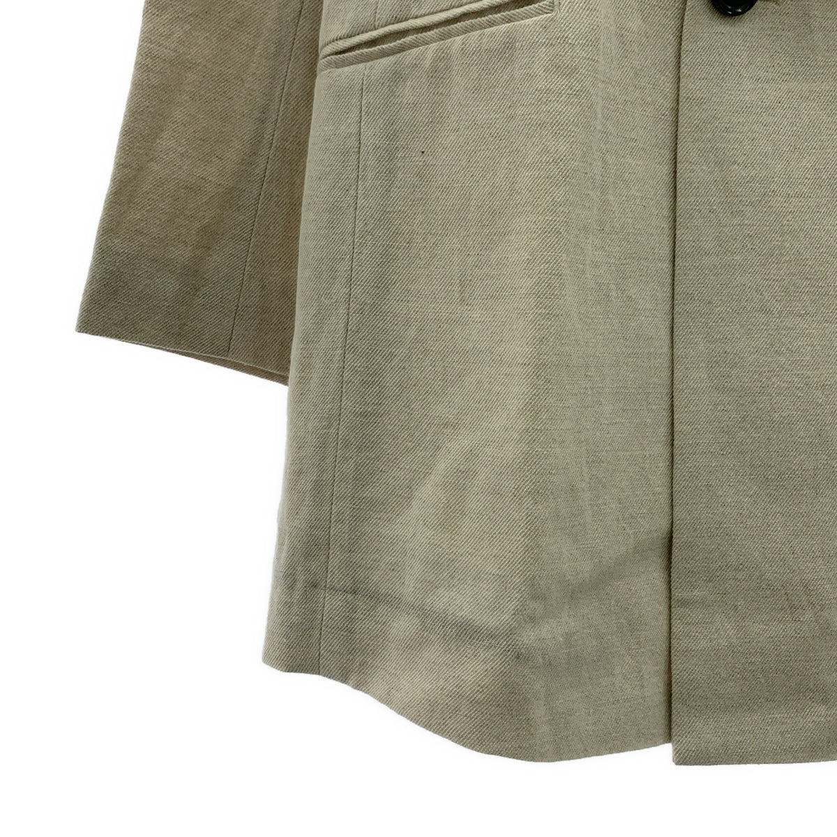【美品】  Chaos / カオス | リネン混 ウール ダブル テーラード ジャケット | 38 | ベージュ | レディース