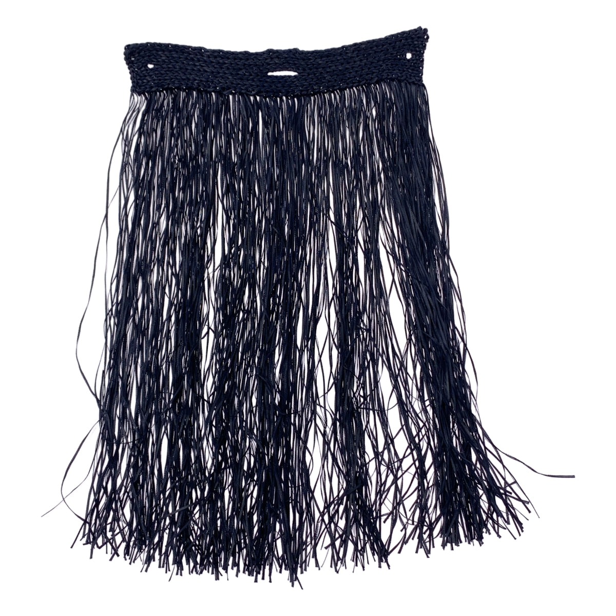 NKNIT / ンニット | long fringe NKNIT bag ロングフリンジ ハンドバッグ | ネイビー | レディース