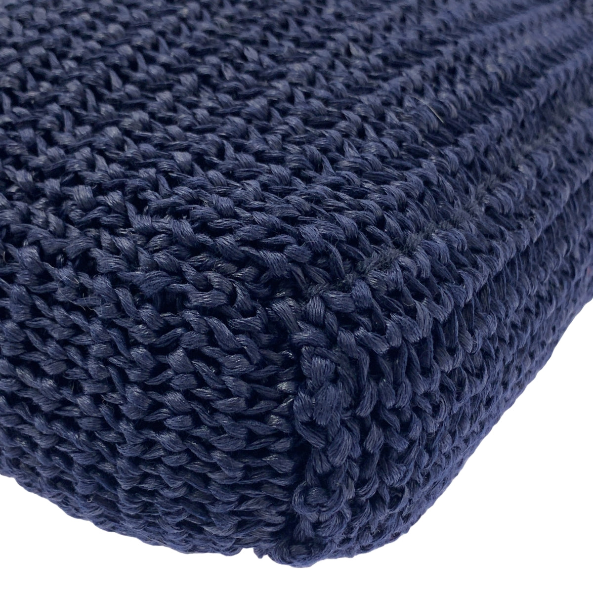 NKNIT / ンニット | long fringe NKNIT bag ロングフリンジ ハンドバッグ | ネイビー | レディース