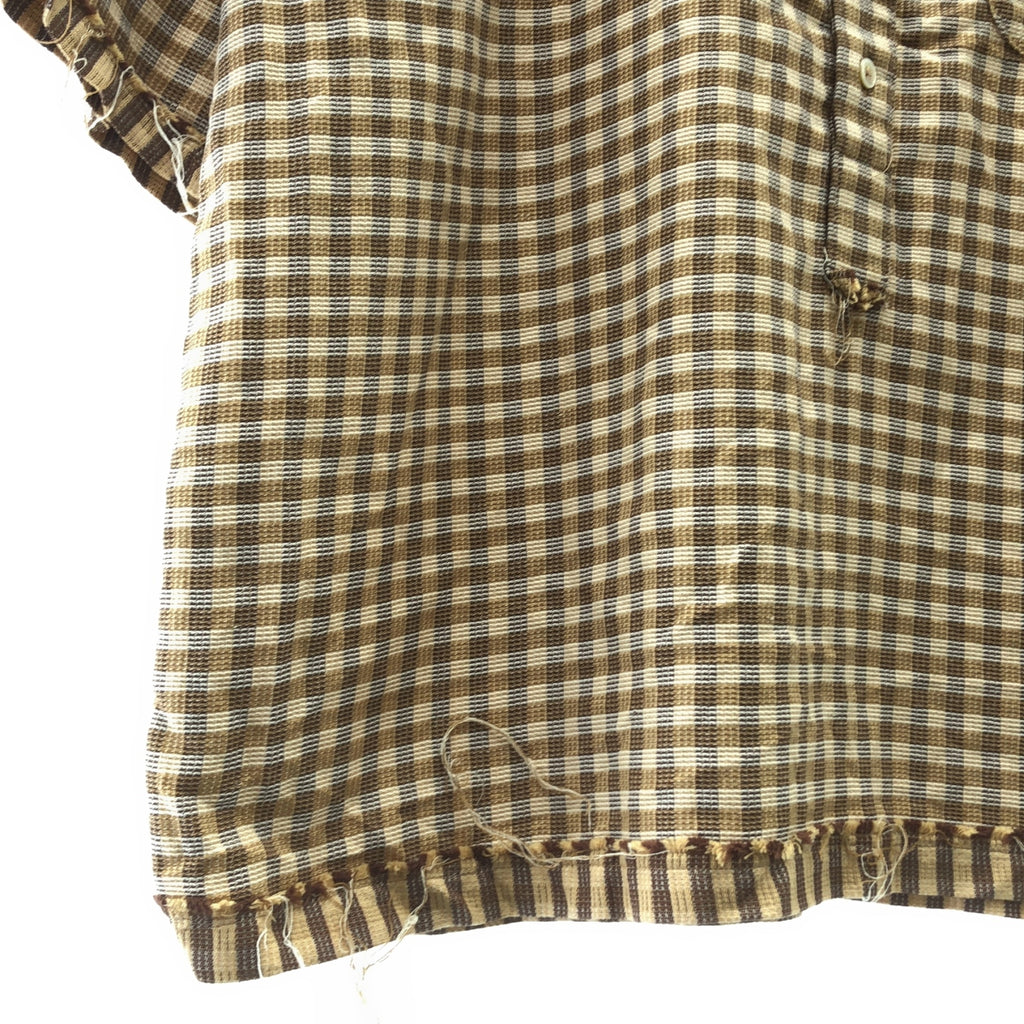 CAMIEL FORTGENS / カミエルフォートへンス | 2024SS | 60s BOWLING POLO チェック オーバーサイズ プルオーバー ボーリングシャツ | M | メンズ