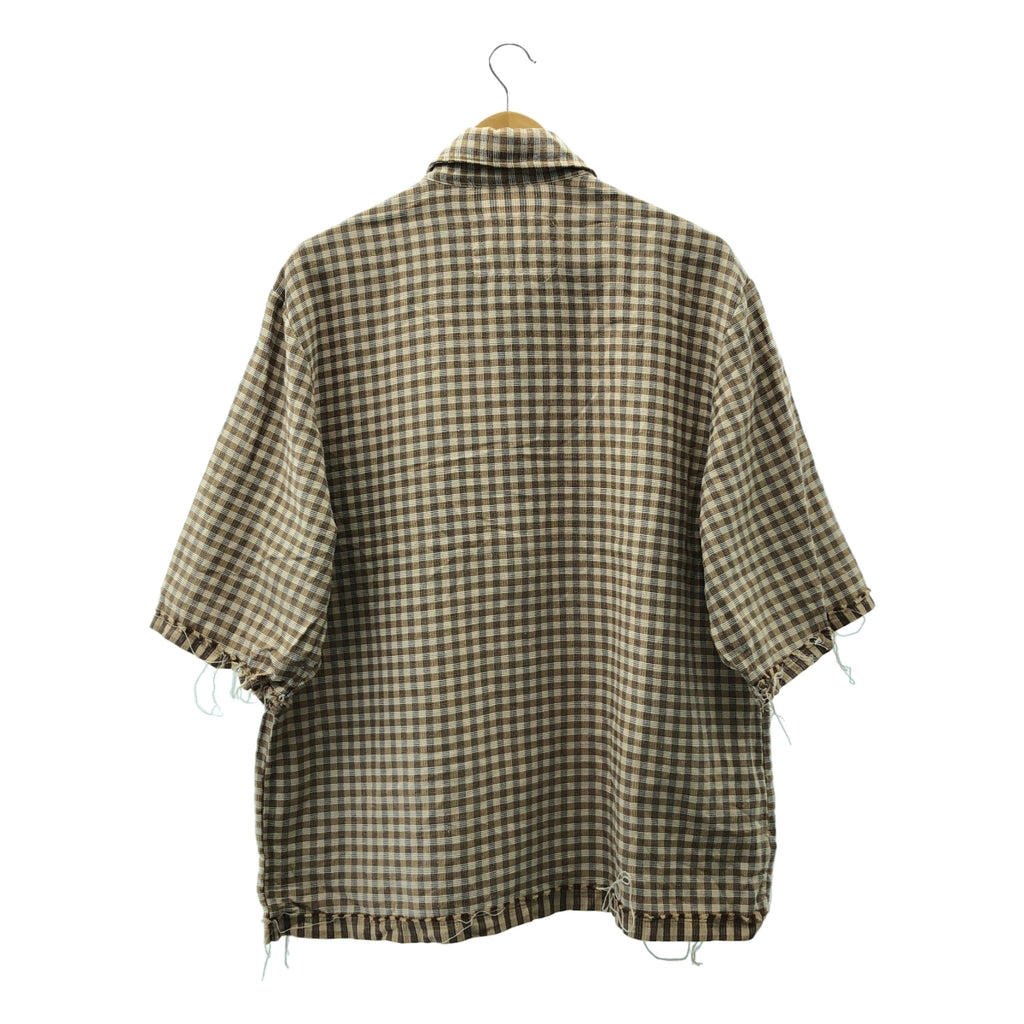 CAMIEL FORTGENS / カミエルフォートへンス | 2024SS | 60s BOWLING POLO チェック オーバーサイズ プルオーバー ボーリングシャツ | M | メンズ