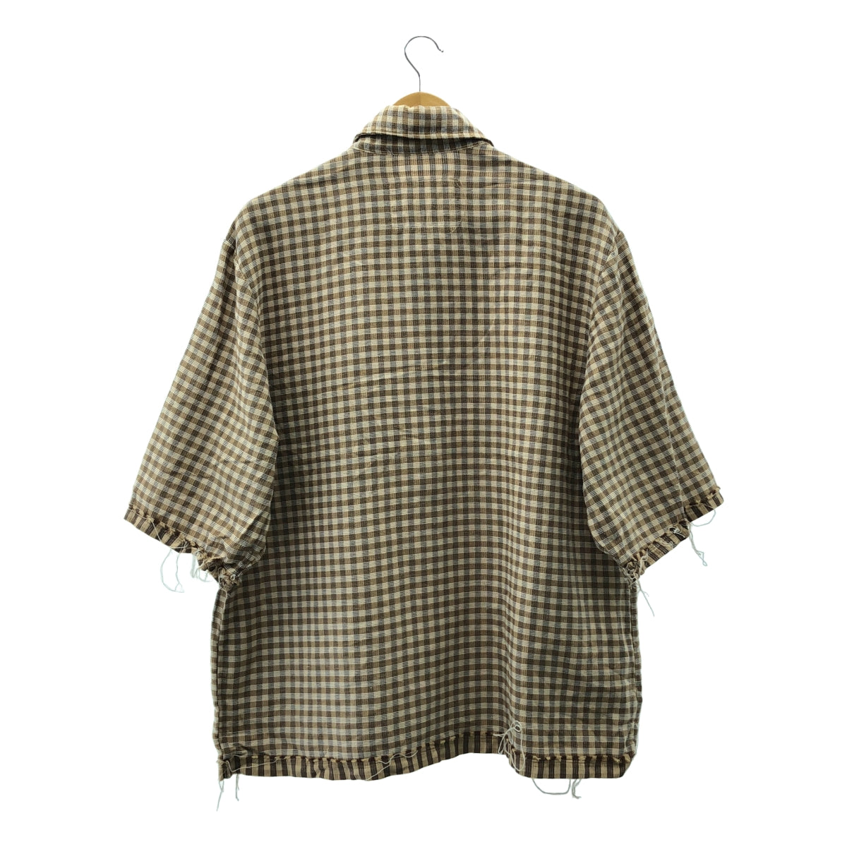 CAMIEL FORTGENS / カミエルフォートへンス | 2024SS | 60s BOWLING POLO チェック オーバーサイズ プルオーバー ボーリングシャツ | M | メンズ