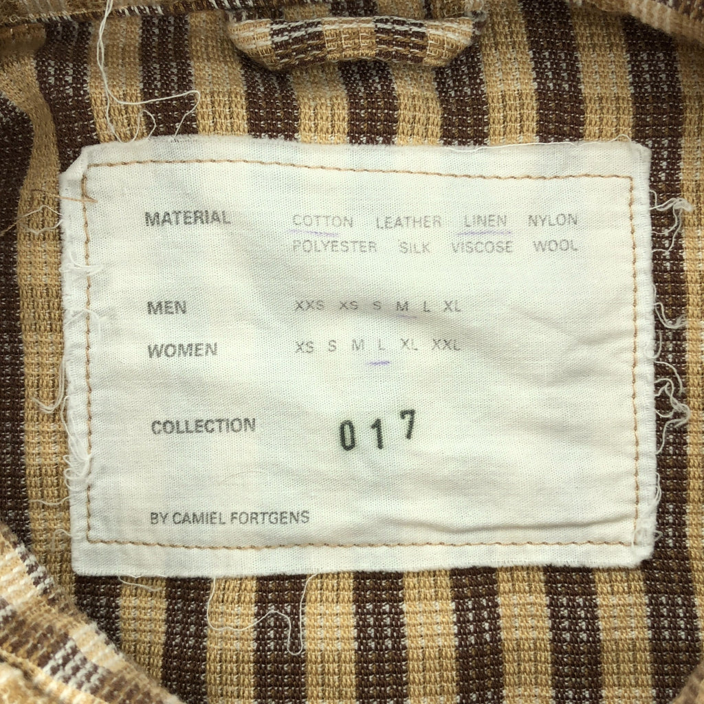 CAMIEL FORTGENS / カミエルフォートへンス | 2024SS | 60s BOWLING POLO チェック オーバーサイズ プルオーバー ボーリングシャツ | M | メンズ