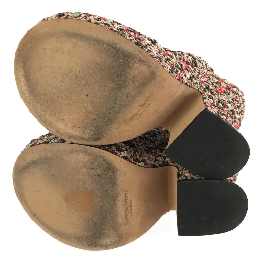 【美品】  BOTTEGA VENETA / ボッテガヴェネタ | ブークレウェッジミュール サンダル | 37 | マルチカラー | レディース