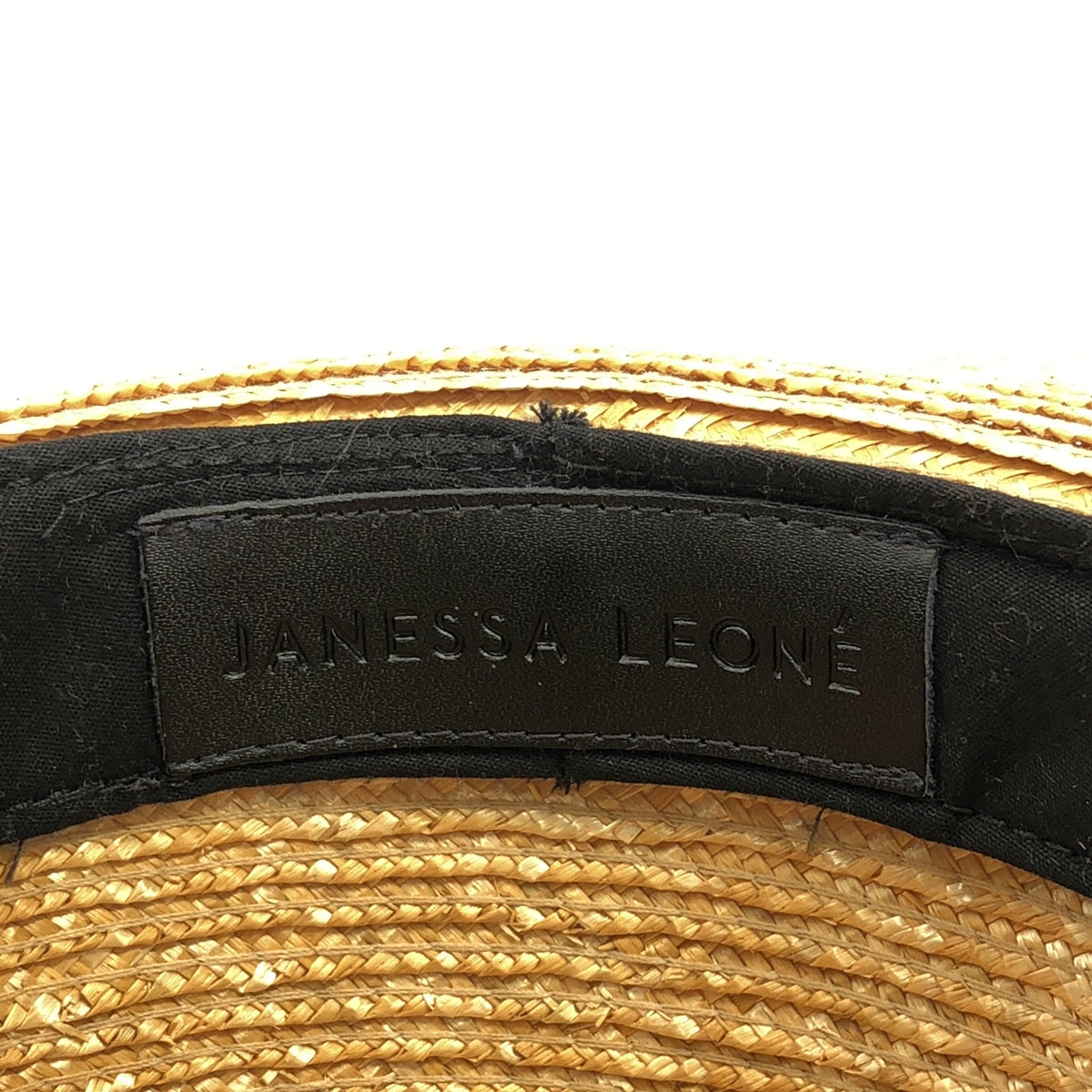 JANESSA LEONE | Leather belt straw hat | F | Others