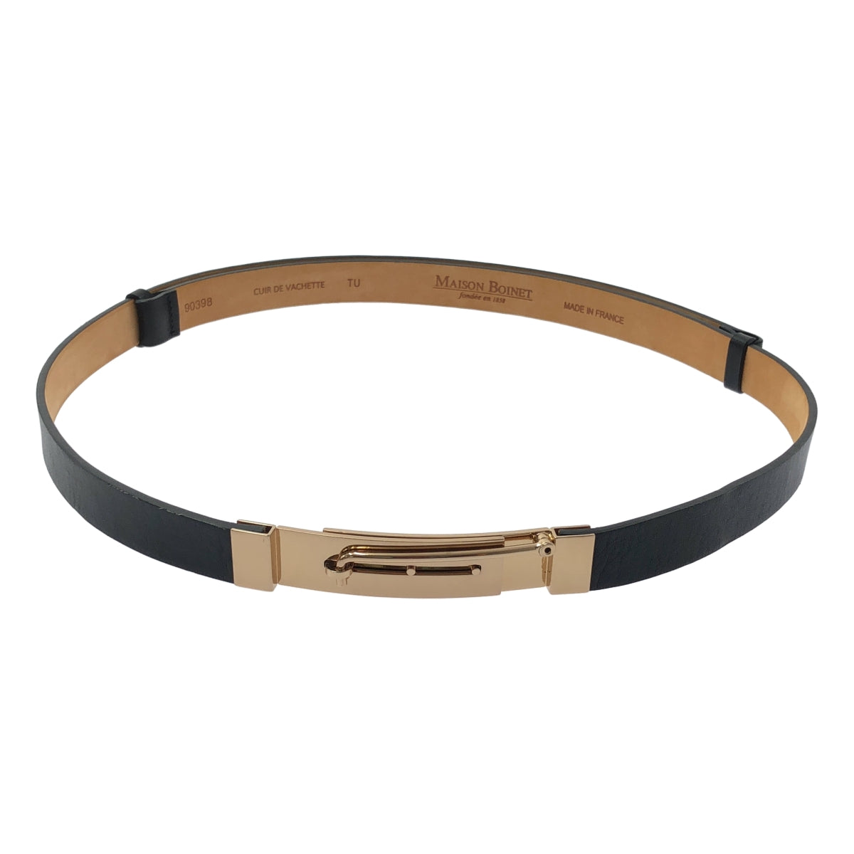 Deuxieme Classe / 두지엠 클래스 | 【 MAISON BOINET / 메종 보아네 】 가죽 핀 버클 벨트 |