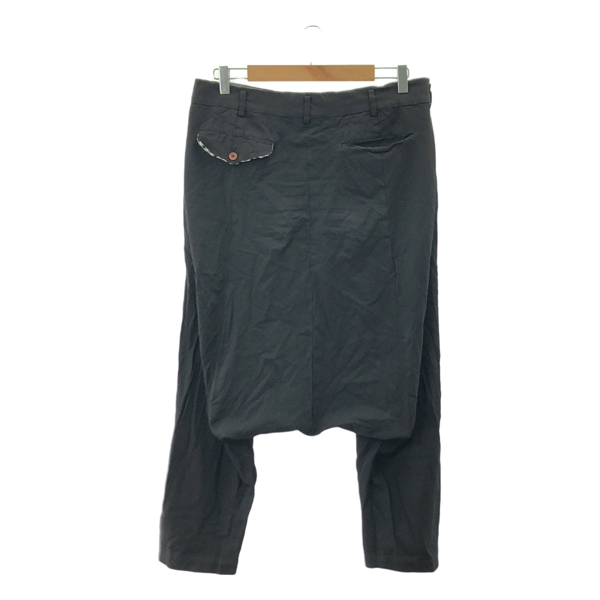 COMME des GARCONS HOMME PLUS / コムデギャルソンオムプリュス | 2010SS | ポリエステル 製品染め サルエルパンツ | S | ブラック | メンズ