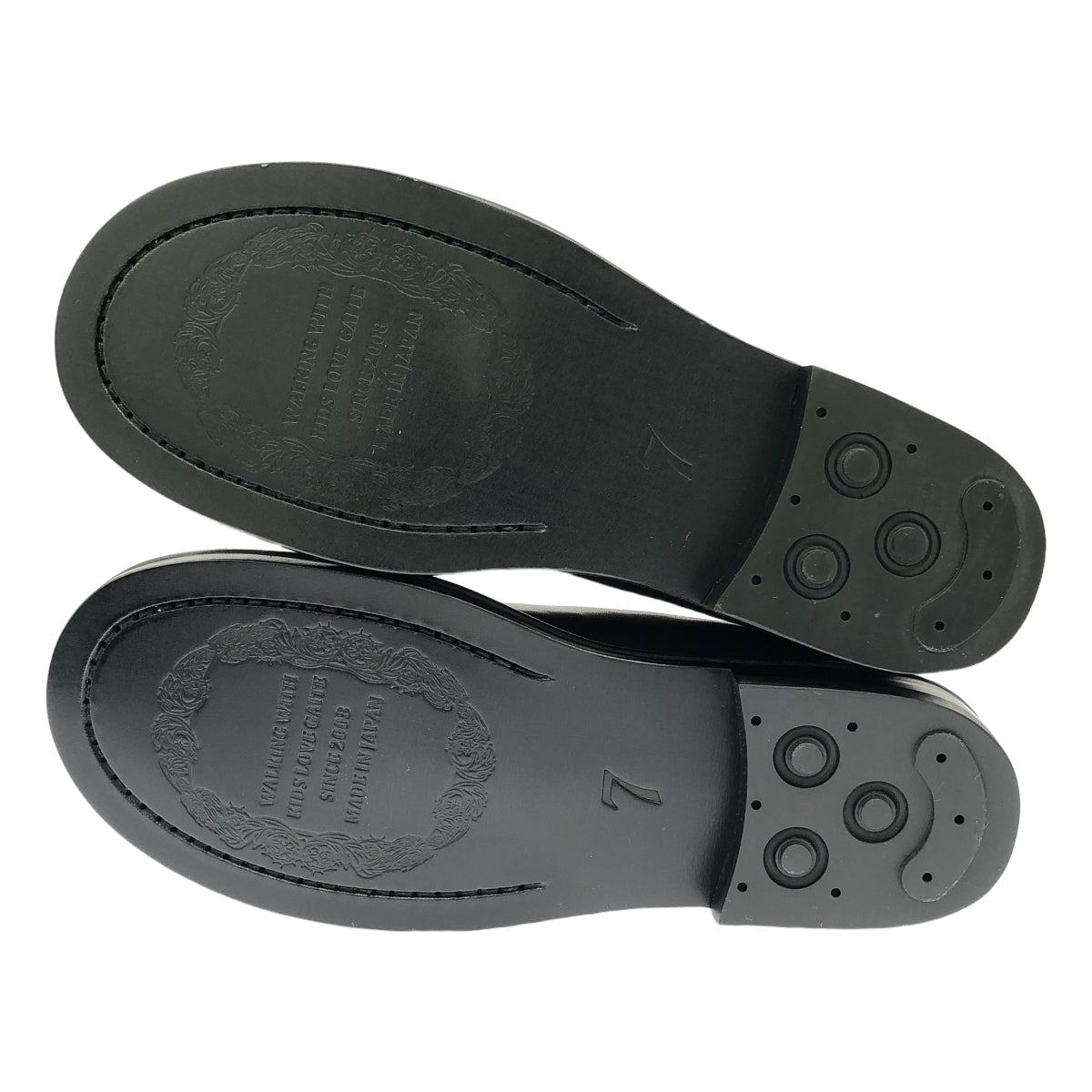 【美品】  KIDS LOVE GAITE / キッズラブゲイト | WALT Exclusive 外羽根 レザーシューズ | UK7 | ブラック | メンズ