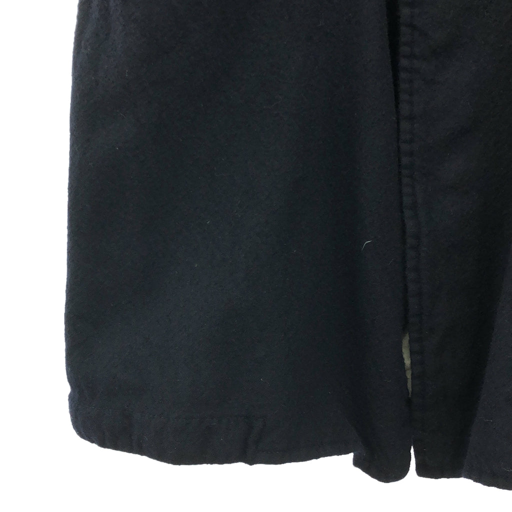 COMME des GARCONS HOMME | 2019秋冬 |羊毛縮水華蓋大衣 | M |海軍 |男士