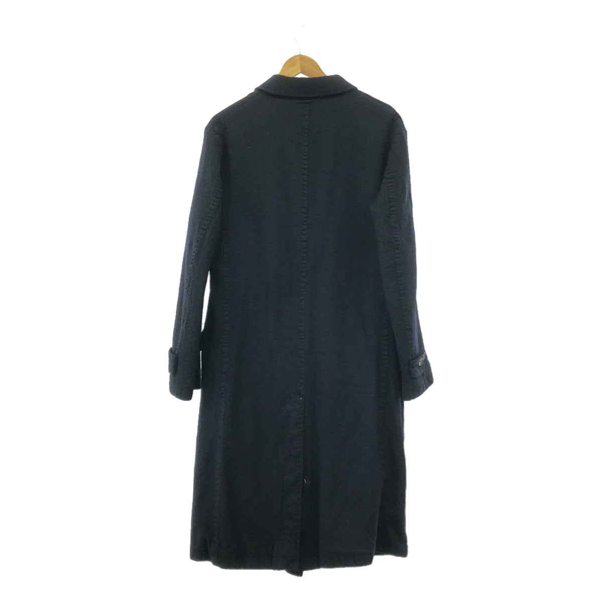 COMME des GARCONS HOMME | 2019秋冬 |羊毛縮水華蓋大衣 | M |海軍 |男士