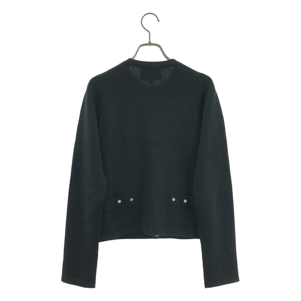 Agnes b. / アニエスベー | カシミヤ スナップボタン クルーネック カーディガン | 1 | レディース