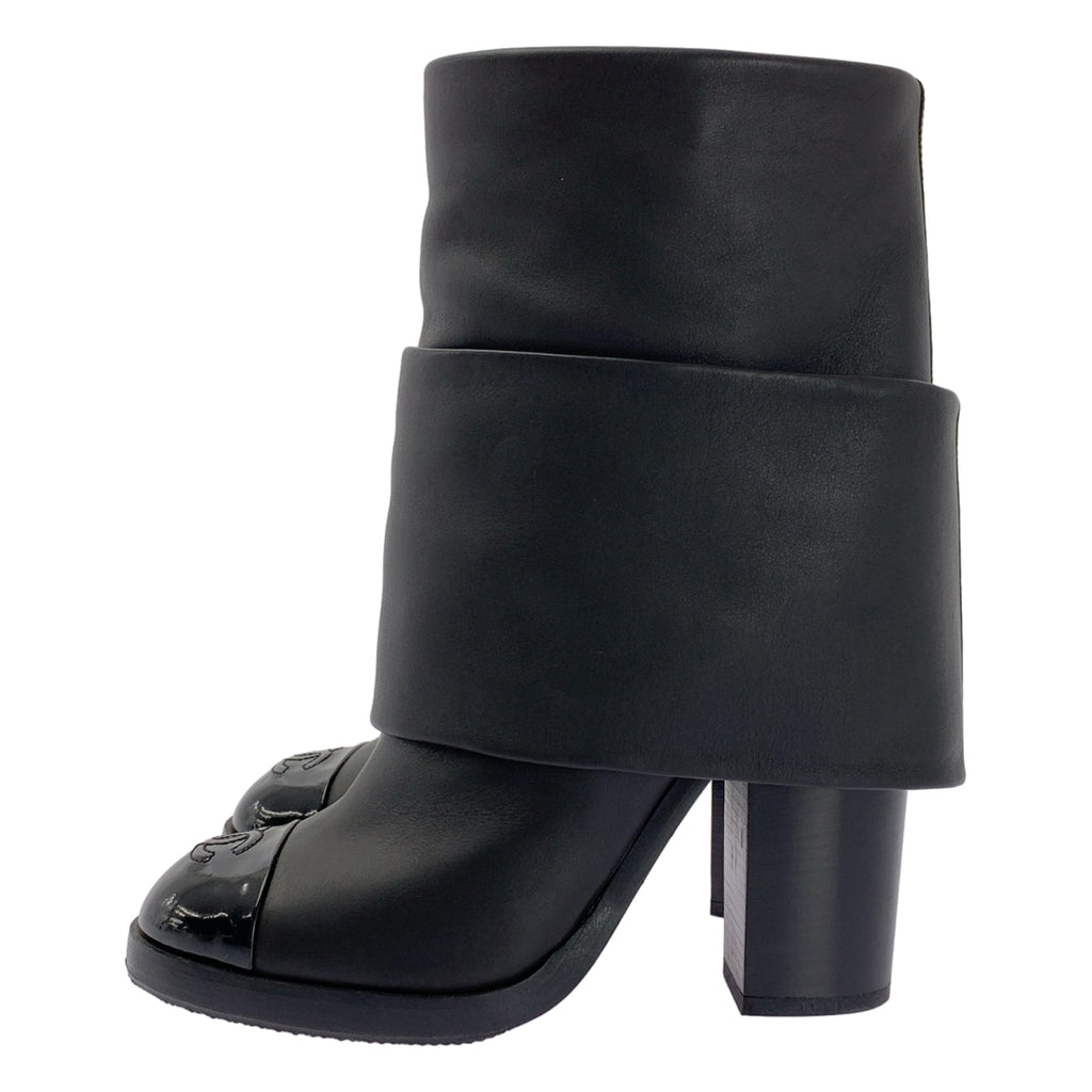 CHANEL / シャネル | ココマーク レイヤード ヒール ブーツ | 38C |