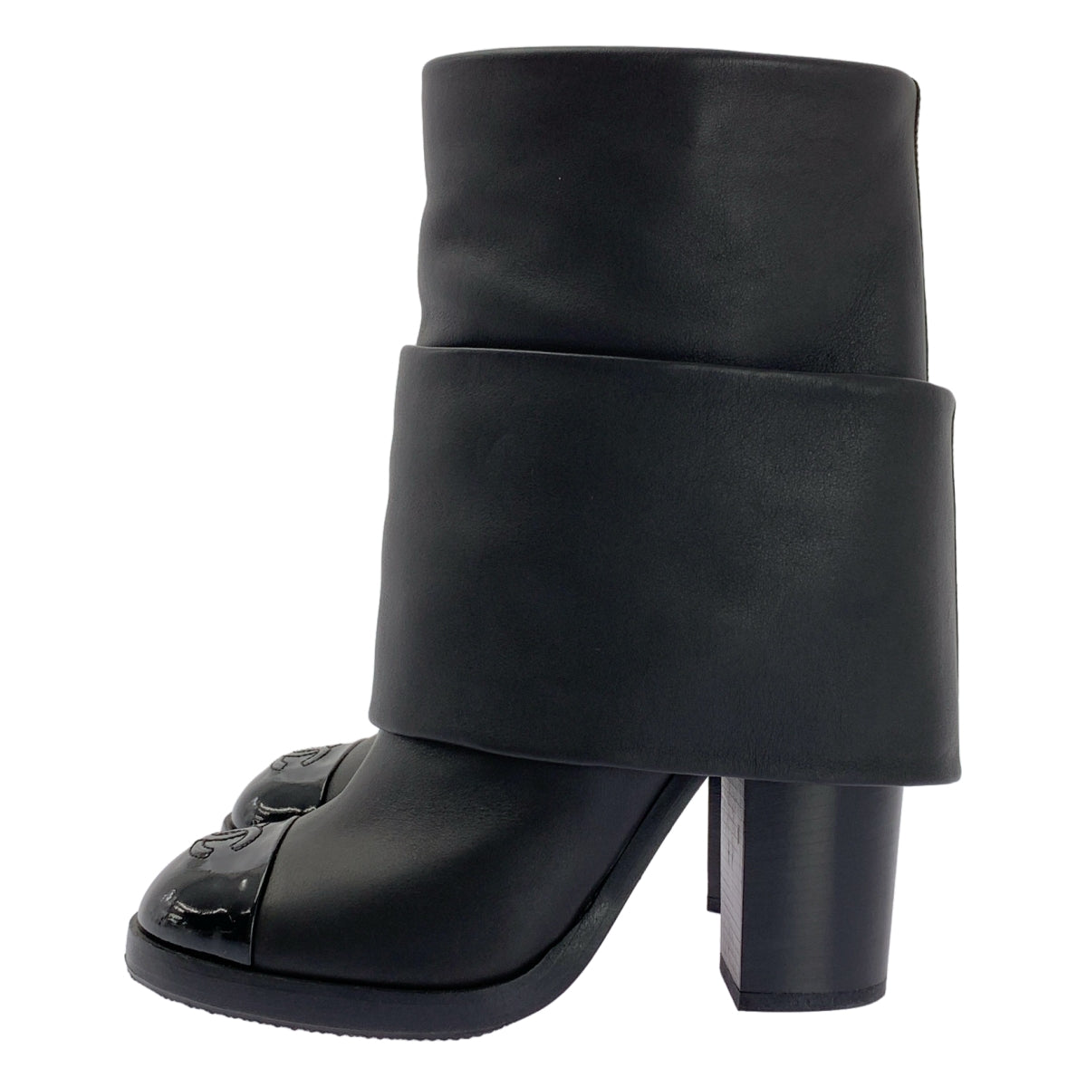 CHANEL / シャネル | ココマーク レイヤード ヒール ブーツ | 38C |