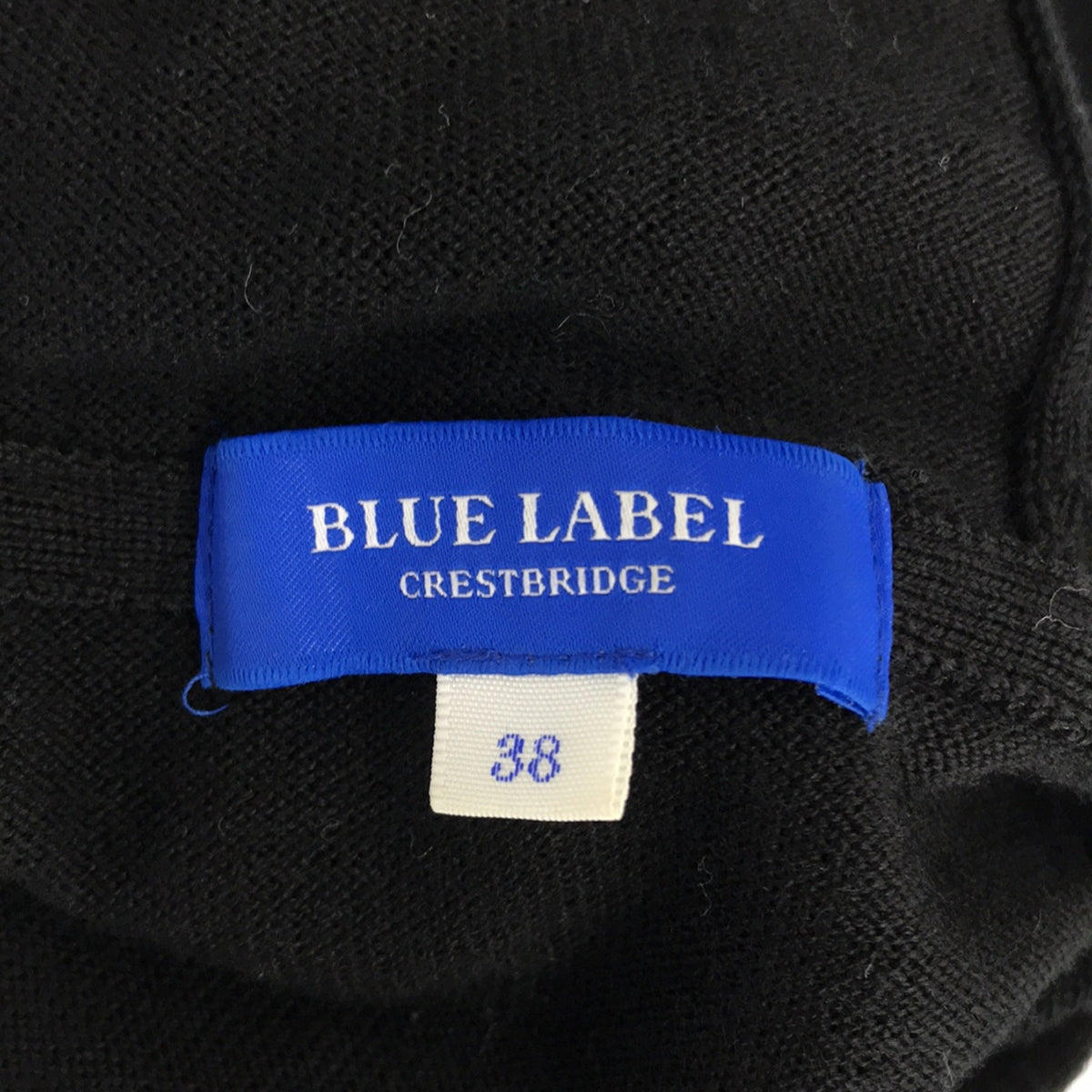 BLUE LABEL CRESTBRIDGE | Wool knit parka | Size 38 | Black | Women's