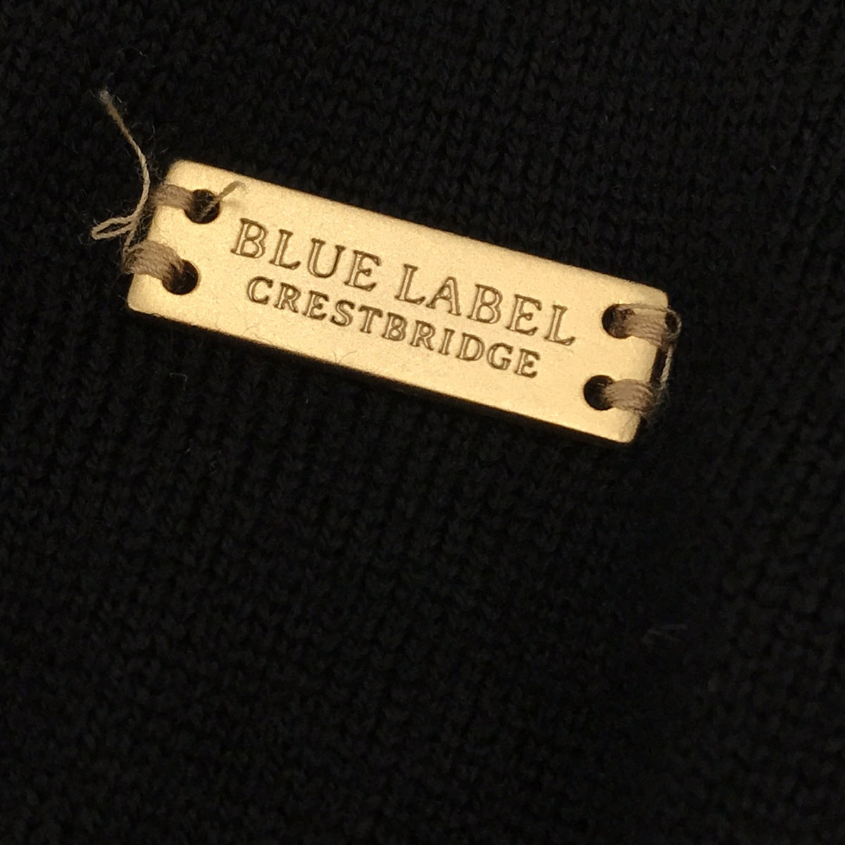 BLUE LABEL CRESTBRIDGE | Wool knit parka | Size 38 | Black | Women's