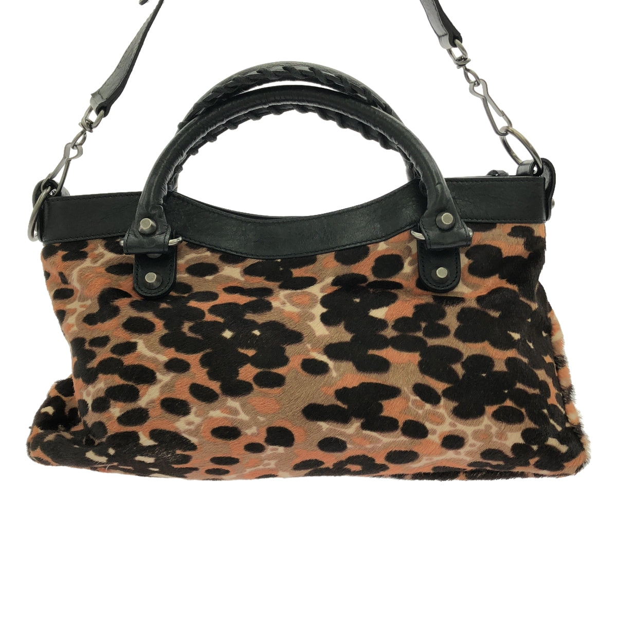 BALENCIAGA / Balenciaga | Pony The City Leopard Print Handbag |