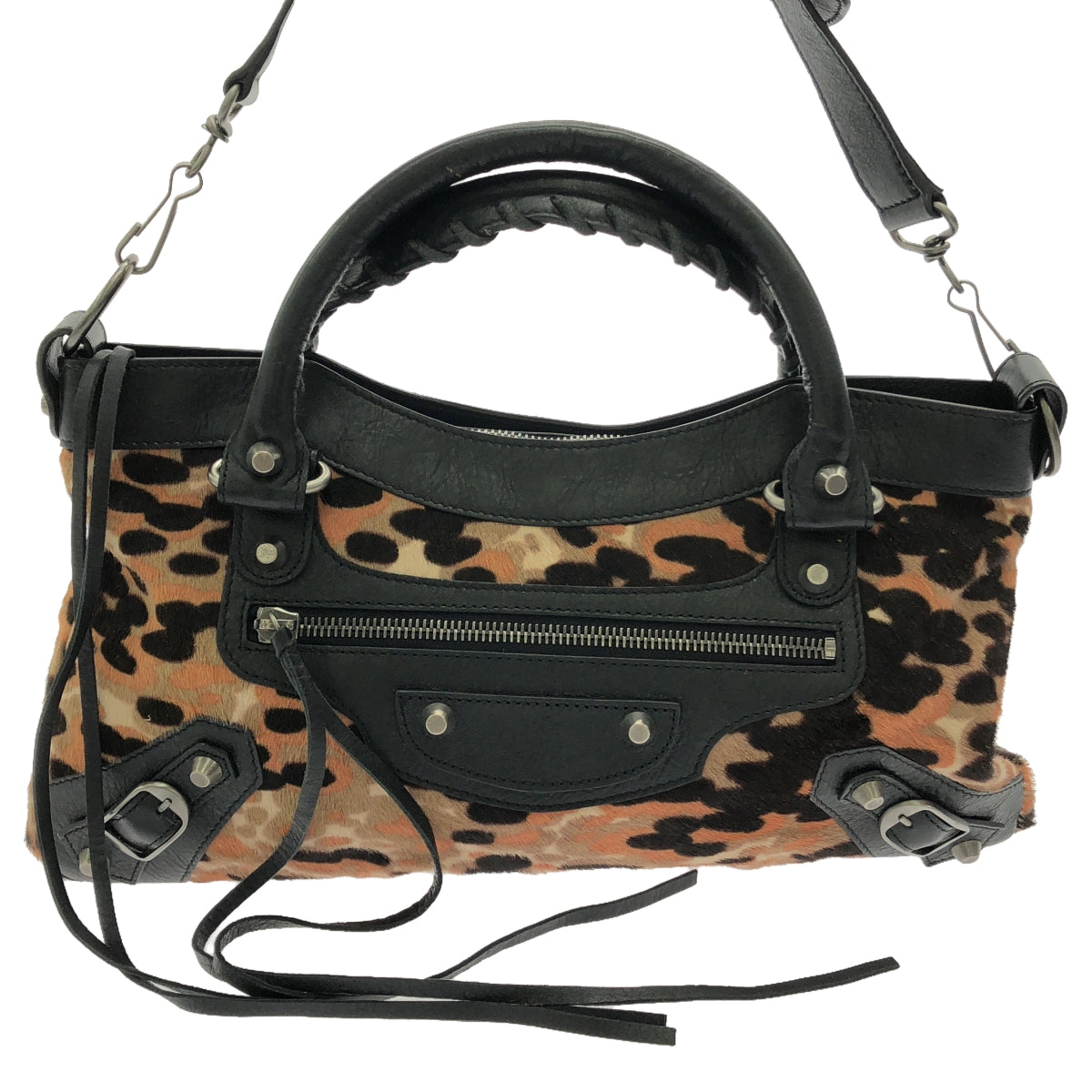 BALENCIAGA / Balenciaga | Pony The City Leopard Print Handbag |