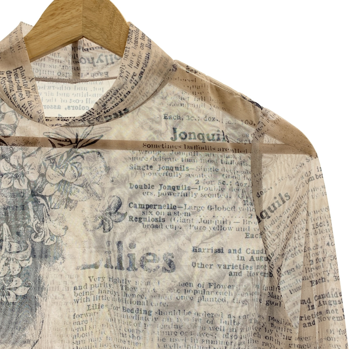 AMERI / アメリ | PICTURE BOOK TATTOO TOP タトゥー柄 メッシュトップス | F | レディース