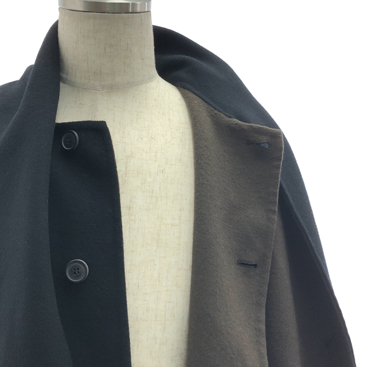 美品】 Cristaseya / クリスタセヤ | REVERSIBLE OVERCOAT W/SCARF