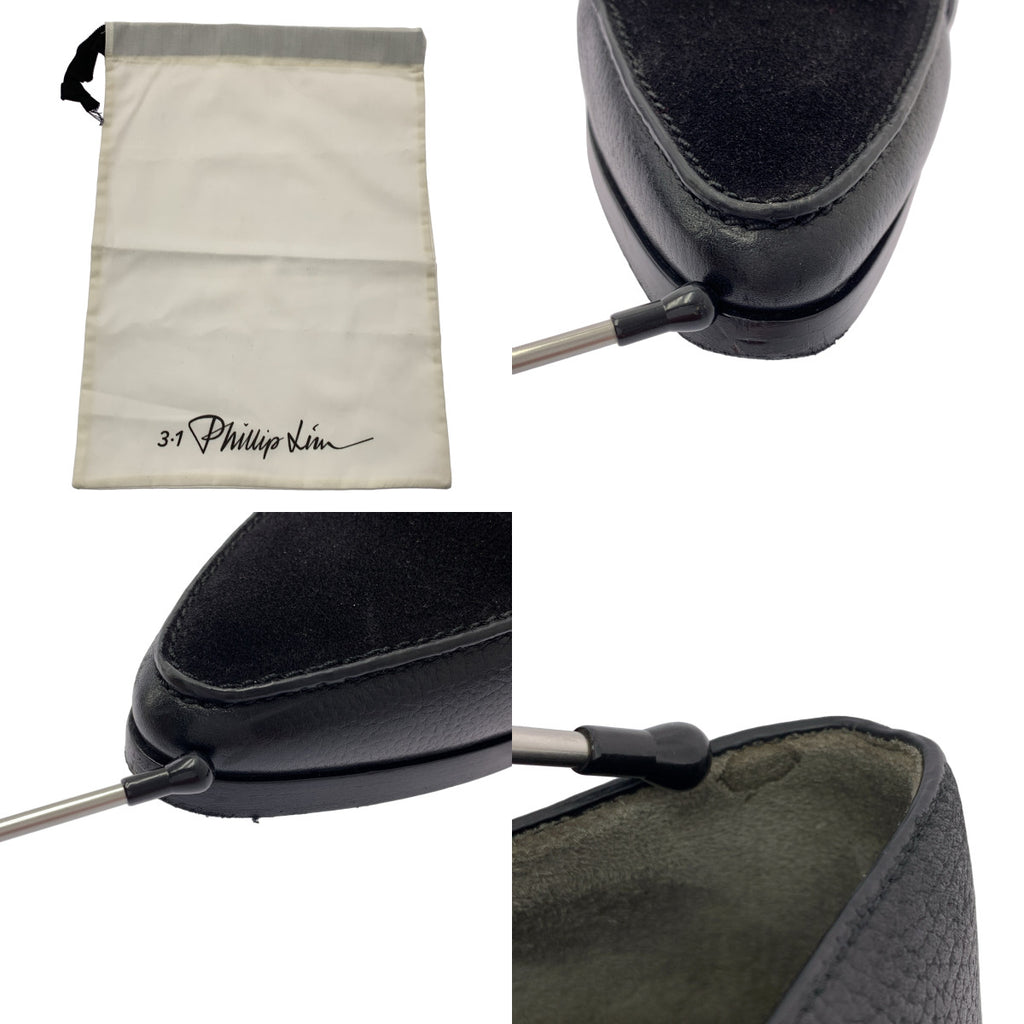 3.1 Phillip Lim / 쓰리원 필립 림 | 가죽 스웨이드 전환 힐 로퍼 | 38 |