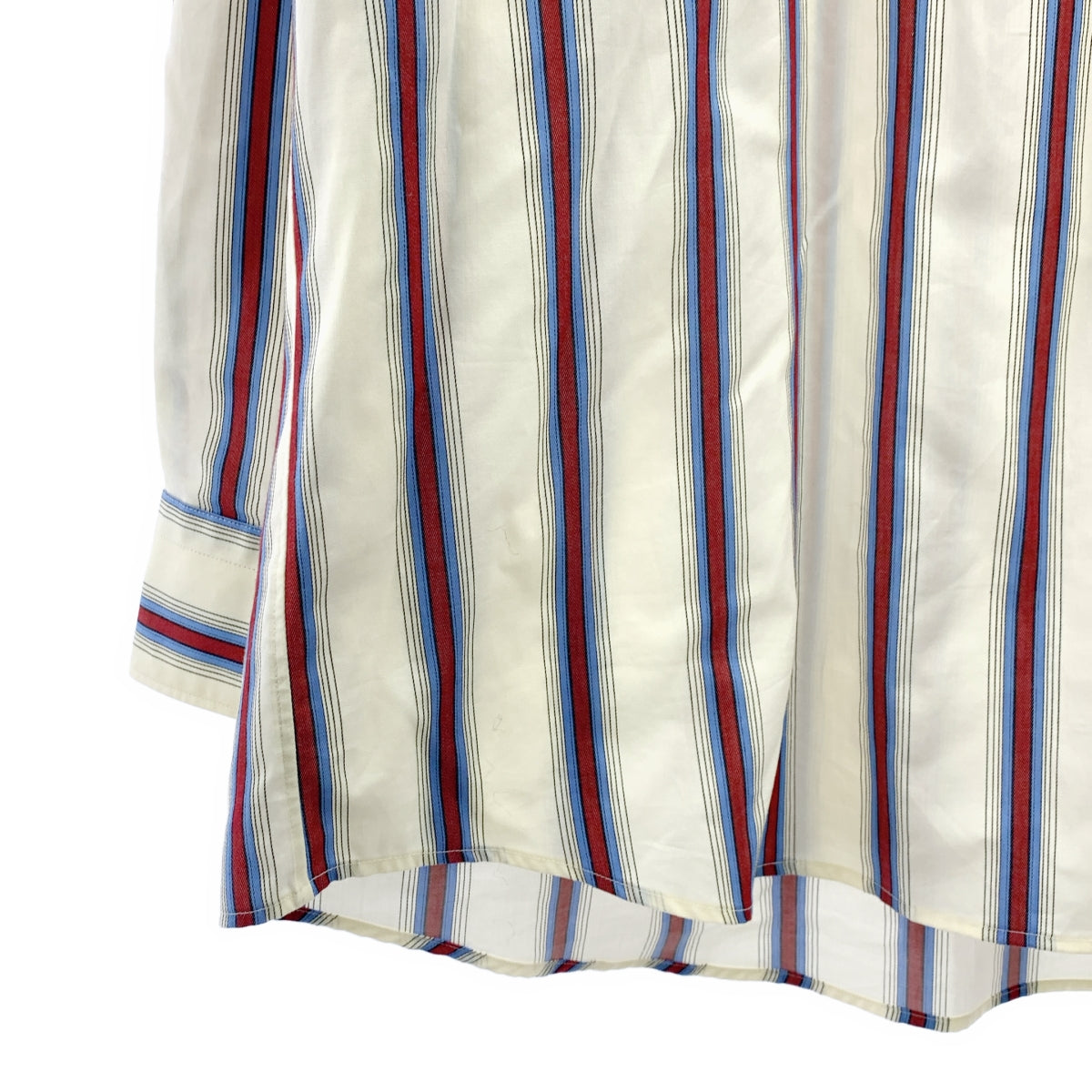 Graphpaper / 그래프 페이퍼 | 2024SS | SIDOGRAS L/S Oversized Regular Collar Shirt 코튼 스트라이프 셔츠 | 1 | 맨즈