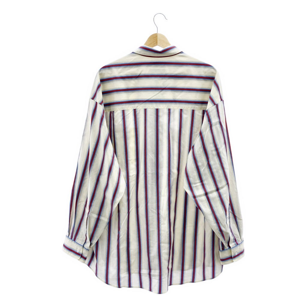 Graphpaper / 그래프 페이퍼 | 2024SS | SIDOGRAS L/S Oversized Regular Collar Shirt 코튼 스트라이프 셔츠 | 1 | 맨즈