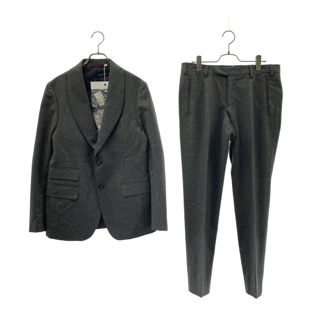 【美品】  THE GIGI / ザ・ジジ | セットアップ スーツ / KLIMT ウール フランネル ショールカラー 2B テーラードジャケット / スラックス | 46 | グレー | メンズ