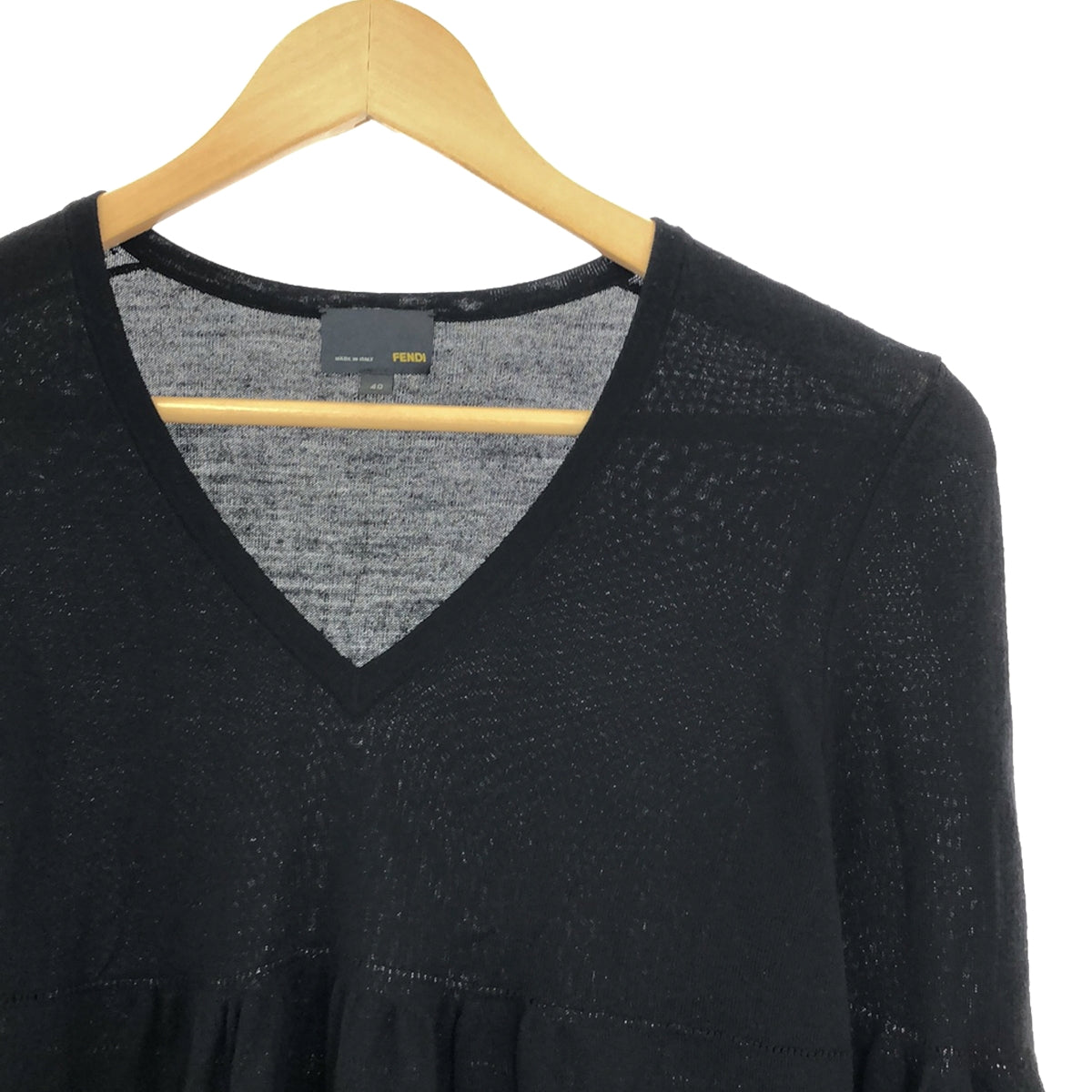 FENDI | Wool knit pullover | 40 | Black | Women's