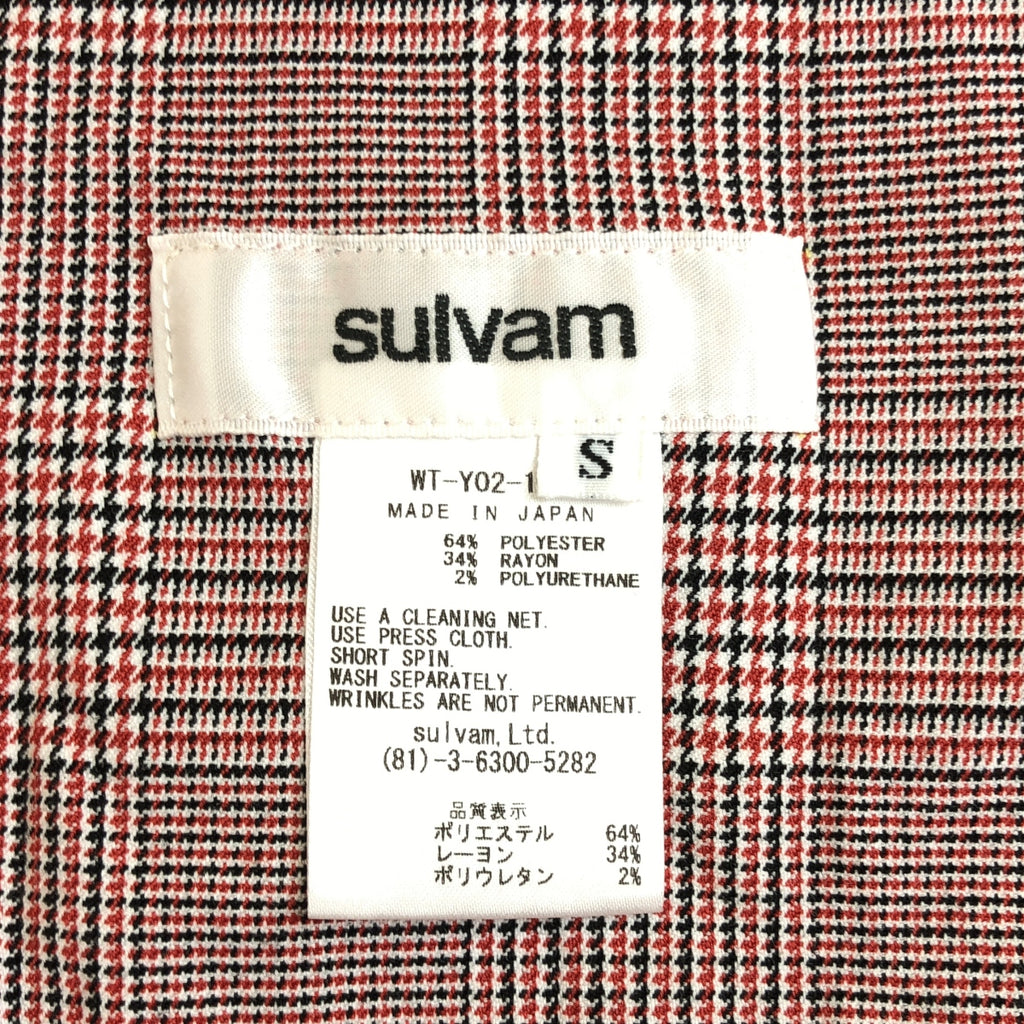 [品相良好] sulvam | 2024SS | Glen Check Out 口袋襯衫 | S |多色 |男士