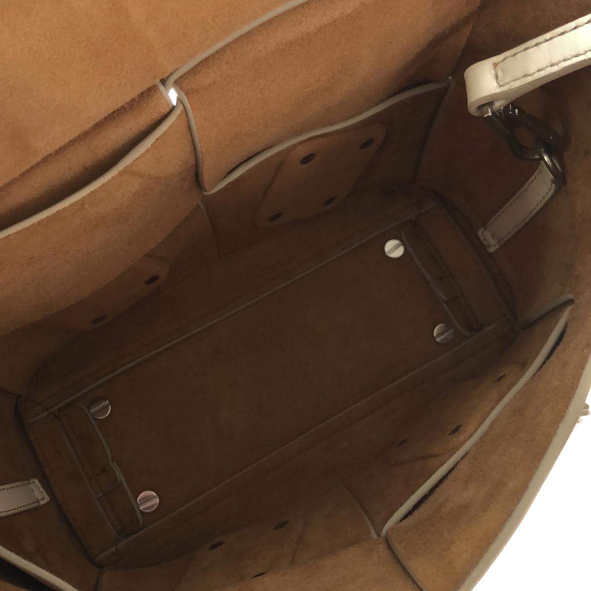 BOTTEGA VENETA | 600606 Maxi Intrecciato 迷你 Arco 2 路托特包款單肩包 | 600606白色 |女性的