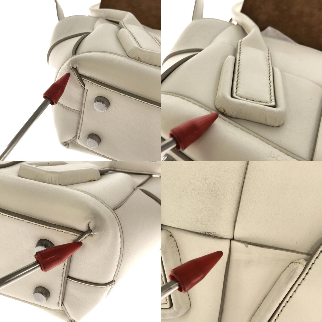 BOTTEGA VENETA | 600606 Maxi Intrecciato 迷你 Arco 2 路托特包款單肩包 | 600606白色 |女性的